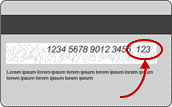 CVC Nummer auf der Kreditkarte